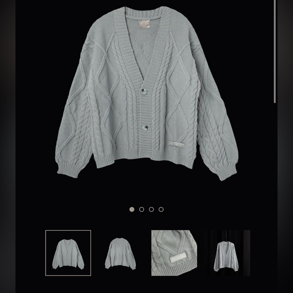 Taylor Swift Gray Cable Knit Sweater